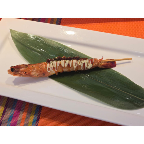 Grilled Ocean Prawns with XO Mayo Sauce