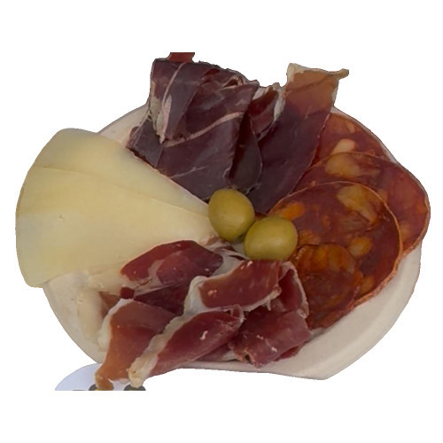 Spanish cheese and ham platter