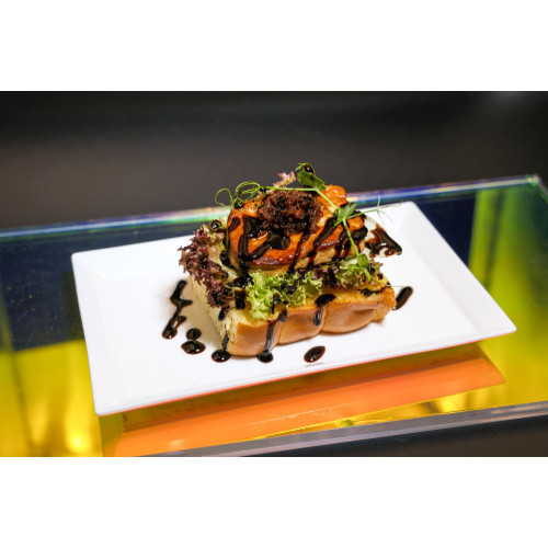PAN-FRIED FOIE GRAS AND TOASTED, WITH XO SAUCE AND BALSAMIC REDUCTION