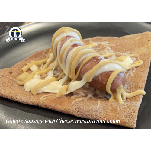 Galette French sausage & cheese