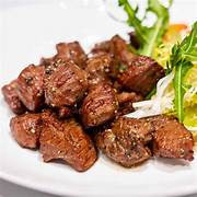 Diced Angus beef steak