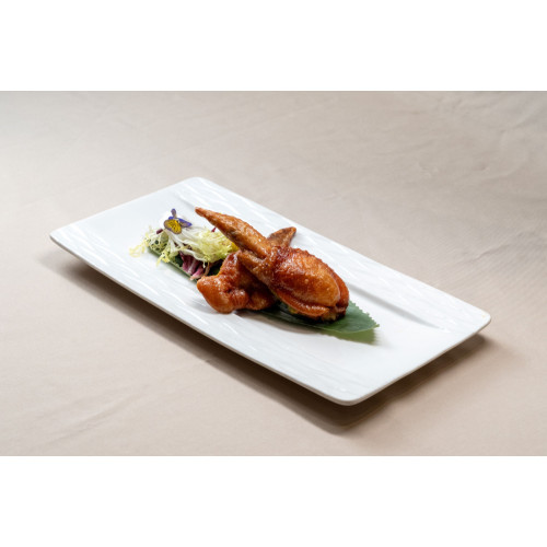 Pan-fried Chicken Wing stuffed with Abalone