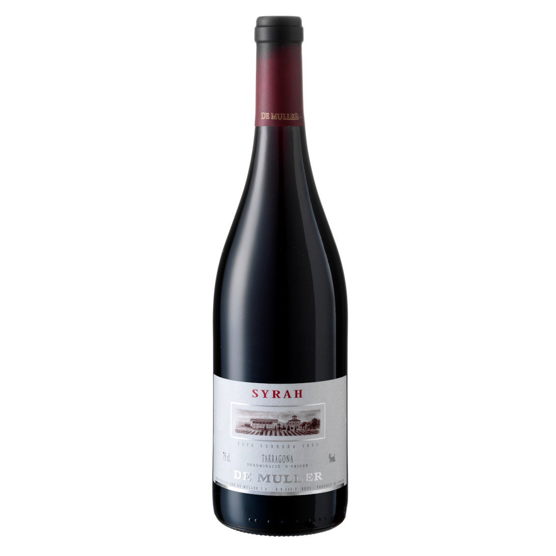CUM44Y12: 2015, Syrah 14.5%, De Muller S.A. Tarragona, Catalonia.