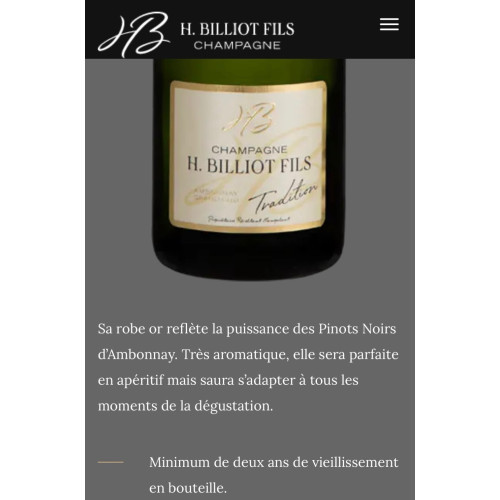 Champagne H. Billiot & Fils Cuvée Tradition