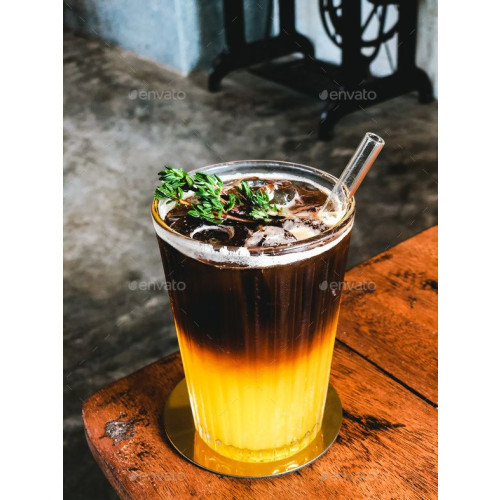 Ice orange coffee