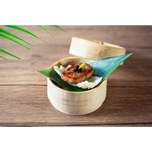香煎鴨肝脆米餅