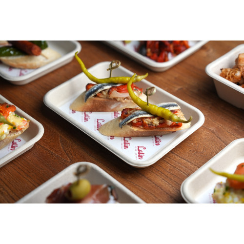 Pintxo with Catalan-style Roasted Vegetables and Pickled Anchovies