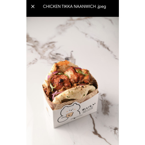 Chicken Tikka Naanwich
