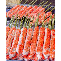 Grilled Jumbo Crab Stick Skewers