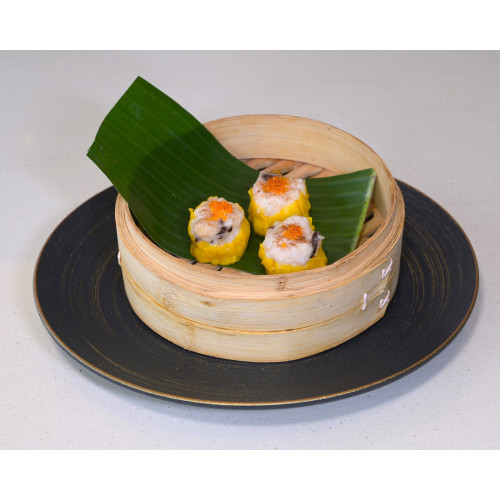 Steamed Pork & Shrimp Dumpling with Conpoy & Shrimp Roe