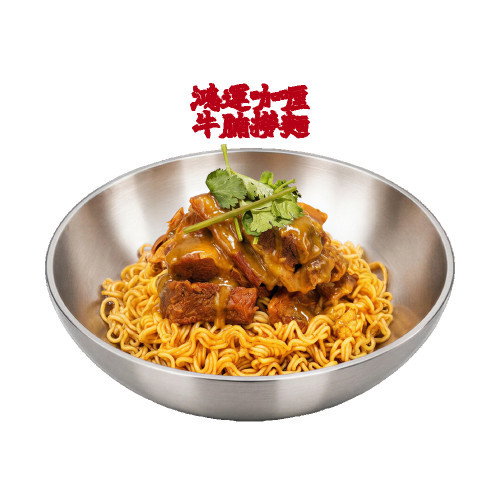 咖喱牛腩撈麵＋樽裝飲品（1支）