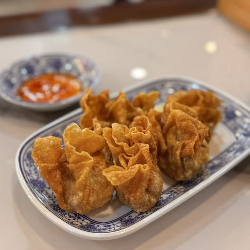Deep-Fried Tiger Prawn Wontons