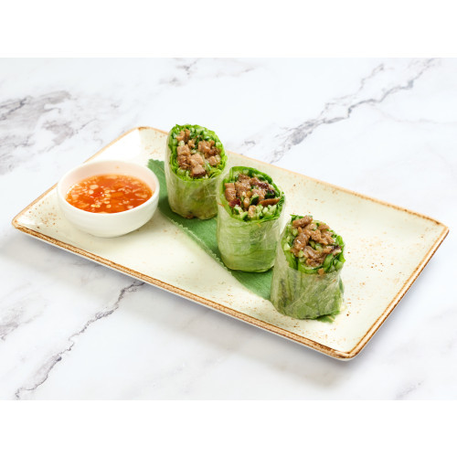 Rice Paper Rolls with Roasted Pork Fillet