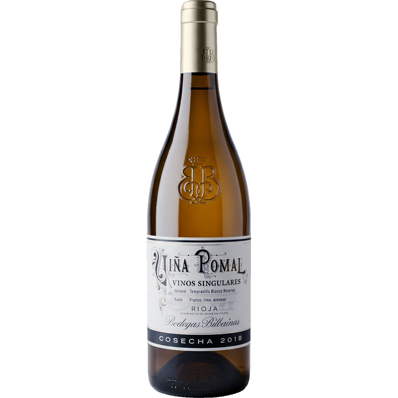 Vina Pomal Vinos Singulares 100% Tempranillo Blanco Reserva 2018 Rioja