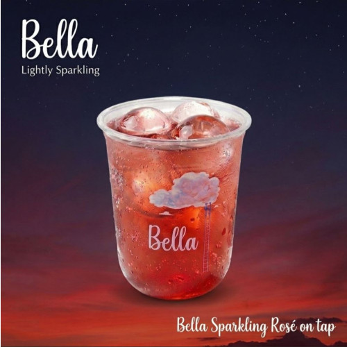 Bella Sparkling Rosé on tap