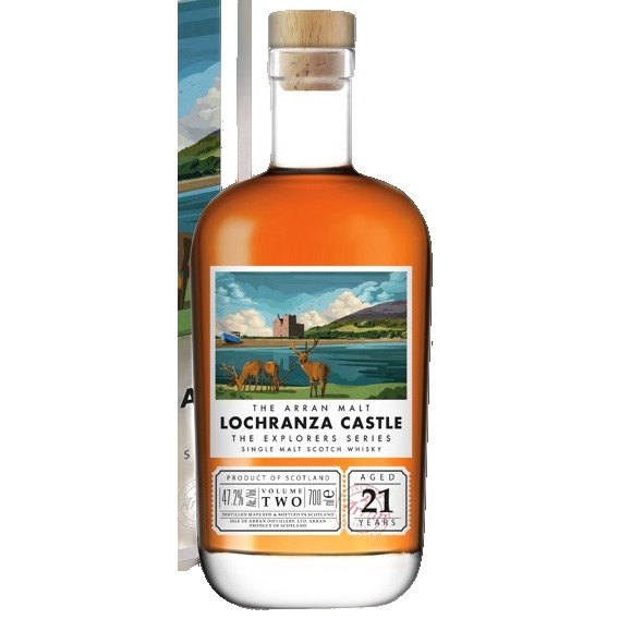 THE EXPLORERS SERIES LOCHRANZA CASTLE SINGLE MALT SCOTCH WHISKY 21 YEAR